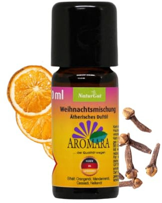 AROMARA Ätherisches Duftöl Weihnachtsmischung 10ml reine ätherische Öle für Duftlampe Raumduft Aromatherapie