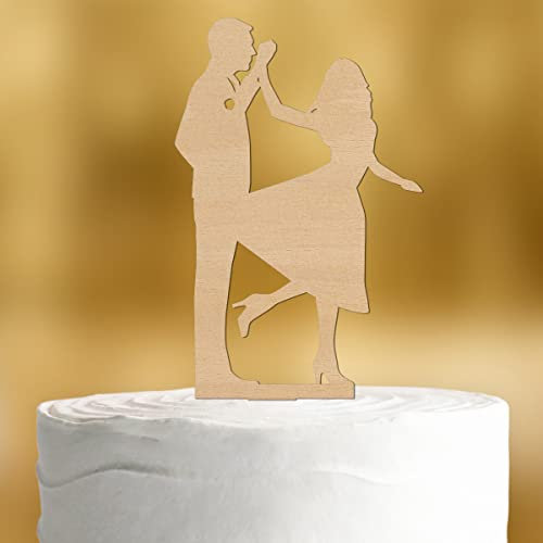 Cake Topper Tanz [tanzendes Paar] - deko Holz Hochzeit deko Hochzeitstorte Kuchendeko Tortendekoration Verlobung Tortenstecker Tortendeko Wedding cake