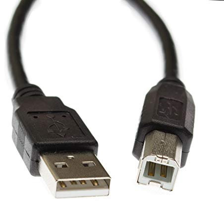 Kingfisher Technology - 5m Black USB PC/Fast Data Sync Cable Lead Adaptor (22AWG) Compatible with Bowers & Wilkins B&W Zeppelin Air Speaker
