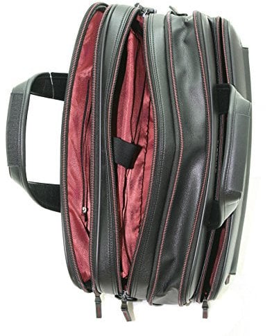 Business Aktentasche Laptop-Fach 17´´ Flugumhänger 44x33x16 cm Schwarz Bowatex