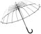 ThreeH Transparent Stockschirm Winddicht Automatik Stabil Leichter 16 Rippen PVC Dome Hochzeit Regenschirm,Schwarz