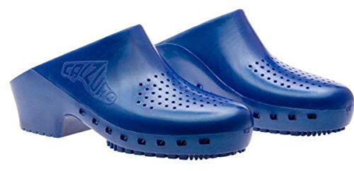 CALZURO Pantofole sanitarie S Classic con Fori Professionali CE 39-40 Blu Metallizzato