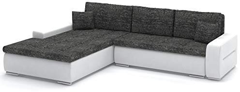 Sofini Wohnlandschaft Toronto 240/200 mit Schlaffunktion! Wohnlandschaft mit Bettkästen! Best Ecksofa! (Lawa 6+ Soft 17 Links)