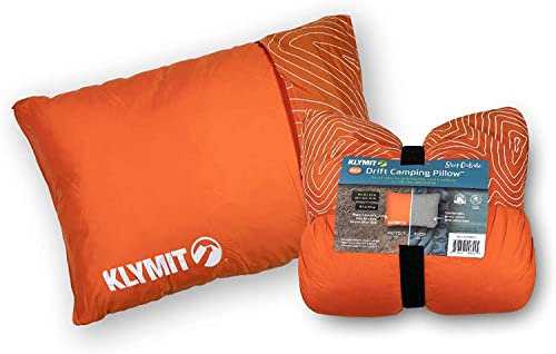 Klymit Unisex's Drift Camping Pillow, Orange, Regular