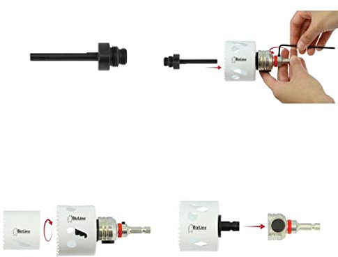 adaptateur pour scies cloches - pour élargir les trous existants - bizline 700698