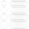 UNICRAFTALE 80pcs 4 Tailles 20/25/30/40mm Charmes de Verre à Vin Anneaux résultats de Boucle d'oreille Acier Inoxydable Broche 0.7mm Broche Boucle d'oreille Perles pour Boucles d'oreilles Fabrication