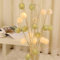 6cm Guirlande lumineuse de Noël à Boules de Coton, DOTBUY Éclairage de Noël, Guirlande Lumineuse à Piles, Romantique LED décoration de jardin Pour intérieur (Vert rafraîchissant,1.8M/10LED)