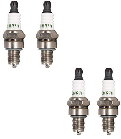 TORCH 4stk CMR7H Zündkerzen Ersetzen für N GK 3066/CMR7H Zündkerze, für 965/RZ7C RZ7CT10 Zündkerze, für TR14C TR14S, für 4194, für Tanaka 018-16005-20, für TORCH AC7R, für Husqvarna 581362301, OEM