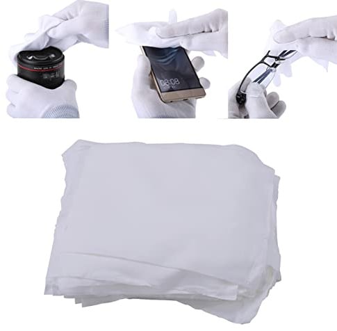 GAESHOW 100Pcs/Bag Lint Free Cloths, 6 x 6 Inch Microfiber Cleaning Cloth Lint, Anti-static Soft Wipes, Microfiber Dusting Cloth for Oiling Wood or Phone Lens Glasses