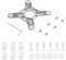 KLAPR Gimbal-Montageplatte Gummidämpfungskugel Anti-Drop-Pin for DJI Phantom Drone Ersatzteile Antivibrationsplatte (Color : for SE only)