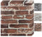 Bibykivn 3D Wandpaneele Selbstklebend,10 Stück Steinoptik Tapete 35 x 38cm,Wasserdicht Wandtapete,Brick Pattern Wallpaper Wandaufkleber,für Wohnzimmer,Schlafzimmer,Küche,Badezimmer (10 Stück, Rot)