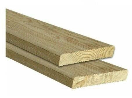 Konstruktionsholz 27x142 mm geriffelt Länge 220 cm Lärche Kantholz Terrassendiele Terrasse