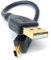 15cm short Mini USB to USB 24AWG 2.0 Hi-Speed 2.0 A-Male to Mini-B 5pin Cable Power & Data Lead 0.5ft Black Gold Connectors