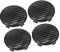 A ABSOPRO Roue Centre Moyeu Couverture 68mm Carbone Fibre Motif Noir (Ensemble de 4)