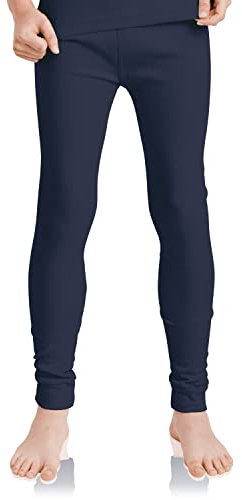 MT Kinder Ski- & Thermohose - Winter Unterwäsche lang für Jungen und Mädchen - Navy 122-128
