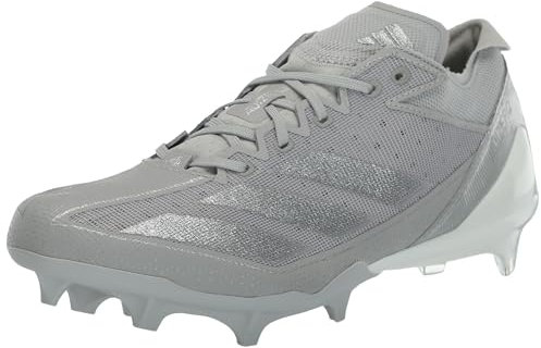 adidas Herren Adizero Electric American Football Cleat, Grau, Silber, Metallic-Weiß, 37 1/3 EU