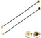 Vecys 2PCS U.F.L1 Stecker zu U.F.L1 Buchse Kabel 10 /25CM 1.13mm Low-Loss Verlängerungskabel