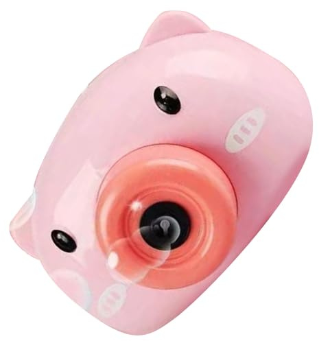 Kinder Blasenmaschine Elektrisch Automatisches Blasengerät Schweinchen Design Inklusive 2 Blasenflüssigkeiten Ideal für Garten Spielplatz Geburtstagsfeier Geschenk für und Mädchen
