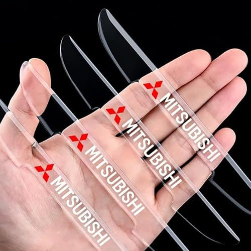 VALBEL 4 Stück Auto Türkantenschutz, für Mitsubishi ASX Eclipse Cross/Eclipse Lancer Outlander Reflektierende Antikollisionsstreifen Anti-Kollisions-Aufkleber,Gummi Stoßschutz Selbstklebende