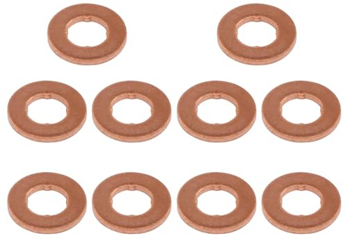 Einspritzdüsen Dichtring Injektor Kupferscheibe für X3 E83 F25 G01 X4 F26 G02 X5 E53 F15 G05 X6 E71 E72 F16 G06 X7 G07 Berlingo C Crosser C2 C3 C4 C5 Jumper Jumpy Nemo Xantia Xsara CF 500 Doblo Ducato