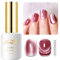 Imtiti Moonlight Cat Eye Gel Nagellack, 15ml Nude Pink Holographic Crystal Cat Eyes Glitter UV Soak Off Gel Nagellack mit Magnetic Stick für Nail Art 1Pcs