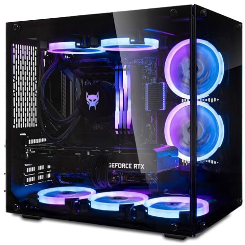 BEASTCOM Q7 mini | Gaming PC | Intel i5-12400F 6X 4,40GHz 12 Threads, NVIDIA RTX 4060 Ti 8GB, 32GB RAM, 1TB NVMe SSD, AiO Wasserkühlung, WiFi 6, Bluetooth, Windows 11 Pro