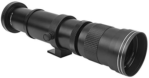 Digitalkameras und Zubehör 420800 mm F8.316 Manuelle Fokussierung Zoom Teleobjektiv Teleskop für EFS Mount Kamera Noir 36 x 11 x 11 cm Objektiv und Zubehör (schwarz)