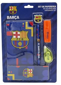 CYPBRANDS FC Barcelona, Schreibwaren-Set, Schulmaterial, Schreiben, Barça, offizielles Produkt