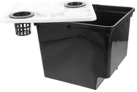 BAZEITFLOW Seau De Culture sans Terre Plastique Résistant pour Hydroponie Serre Jardin Extérieur Paniers De Culture pour Légumes Et Fruits Germination