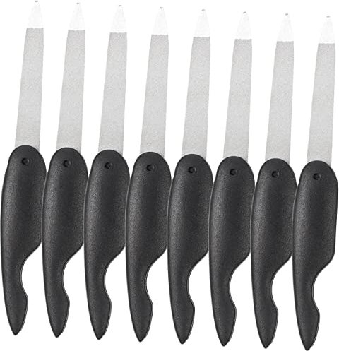 EXQUIMEUBLE 8stücke Klappbare Nagelfeile Aus Metall Nagelpolierer Für Fingernägel Kleine Nagelfeile Zum Schleifen Und Polieren Maniküre-werkzeug