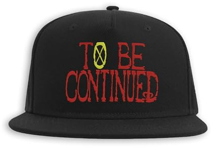 To Be Continued Pirate Anime One Piece Snapback, Ricamato Fullcap, Berretto con Visiera Piatta
