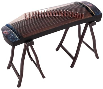 Guzheng Chinesische Saiteninstrumente, Lotusmuster, 100 cm, 21 Saiten