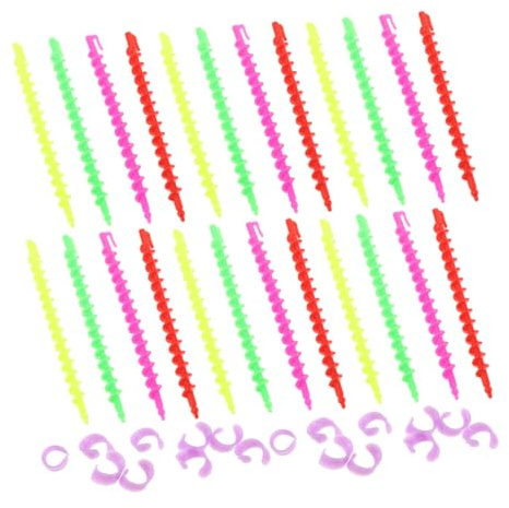 GANAZONO 52 Stück Teiliges Spiral Lockenwickler aus Plastik Schonend für Haartypen Flexibel mit Kleinen und Großen Vielseitig für Dauerwellen Kaltwellen und DIY Friseurbedarf für Salon und