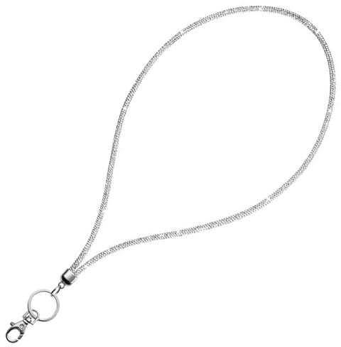 Alipis Glitzer Strass Schlüsselband mit Metallkarabiner und Schlüsselring Eleganter Handyhalter und Id Badge Holder für Damen Vielseitiges Büro lanyard mit Komfortablem Tragekomfort