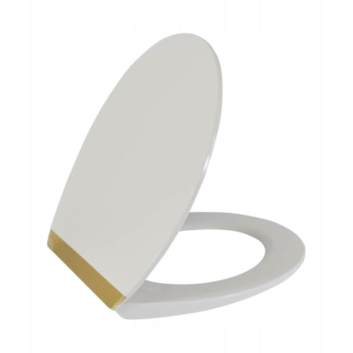 SEPIO WC-Sitz, Model 203, Duroplast, Gold Star, Weiß, Absenkautomatik