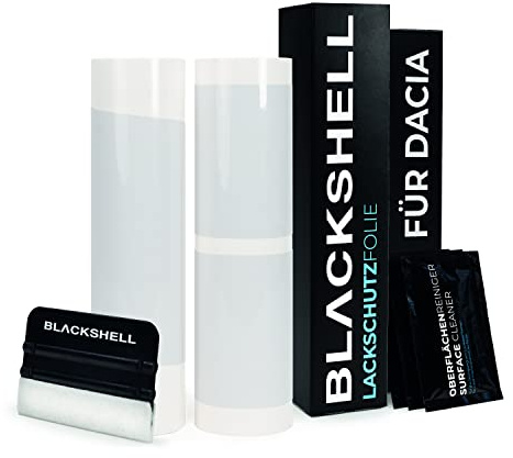 Blackshell® Lackschutz Set passend für Dacia Sandero 3 | Typ DJF | ab 2021 (FL, auch Stepway) Transparent - passgenauer Ladekantenschutz, Einstiegsleisten inkl. Folierset
