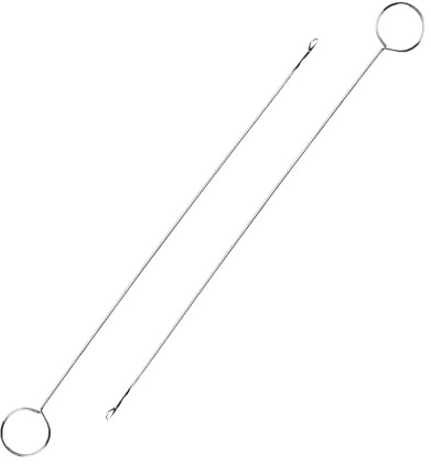 2 PCS Loop Turner Sewing Tool, Sewing Loop Kit, Sewing Loop Turner Hook with Latch, Long Tongue Crochet Hooks, for Fabric Tube Straps Belts Strips DIY Accessories