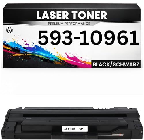 3DPLady Toner 593-10961 für Dell kompatibel Schwarz hochwertige Premium Alternative für Dell 1130, 1130n, 1133, 1135n