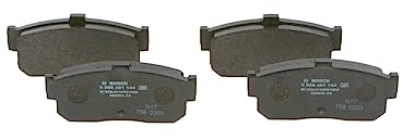 Bosch BP593 - Auto Bremsbeläge hinten - Bosch-Qualität - für leises Bremsen mit wenig Staub - ECE-R90 zertifiziert - kupferfrei - 1 Set mit 4 Bremsbelägen