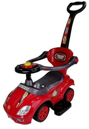 BSD Baby Car - Auto per bambini 381 Mega Car Deluxe Red - Spingere - Giocattolo da tirare - Ride-On - Attivita giocattolo