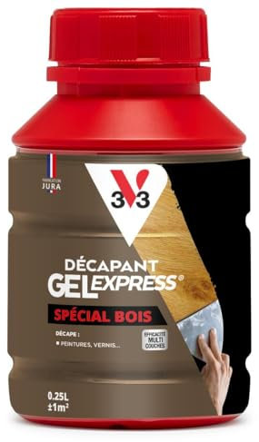 V33 Décapant gel express spécial bois 0,25L