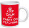 Keep Calm and Carry on Teaching Mug | Secret Santa Mug | Christmas Xmas | Naughty Swearing Rude Novelty Joke Funny | Tea Coffee | Work Shop Office | Under 10 Pounds Ideas | by Ellis Graphix (TM)