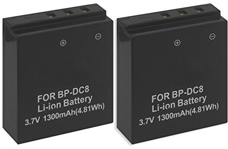 2X Akkus BP-DC8 (18 706) für Leica X1, X2, X Vario