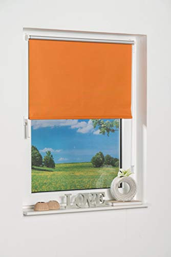 K-home Verdunklungsrollo, Polyester, Orange, 60 x 150 cm