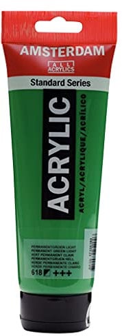 AMSTERDAM Standard Series Colores Acrílicos Tubo 250 ml Verde Permanente Claro 618 (17126180)