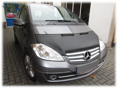 AB-00115 AUTO-BRA kompatibel mit MB Mercedes-Benz A-Klasse W169 Bj. 2004-2012 Haubenbra Steinschlagschutz Tuning Bonnet Bra