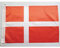 AZ FLAG - Drapeau Danemark - 45x30 cm - Pavillon Nautique Danois Spécial Bateau Et Extérieur En Maille Bloquée Avec Anneaux Plastiques Intégrés - 30g