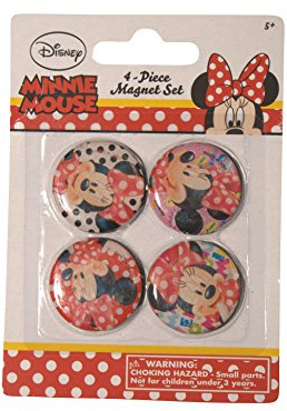 Disney 4 Piece Magnet Set, Minnie Mouse