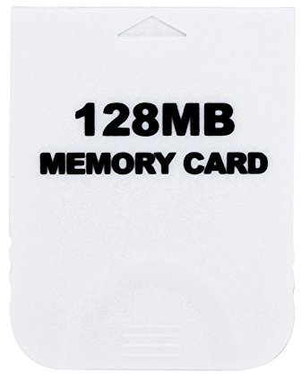 WICAREYO White 128M Memory Card for Wii NGC Gamecube Console
