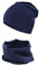 TupTam Jungen Beanie Mütze und Schlauchschal 2er Set, Farbe: Dunkelblau, Hat Size: 50
